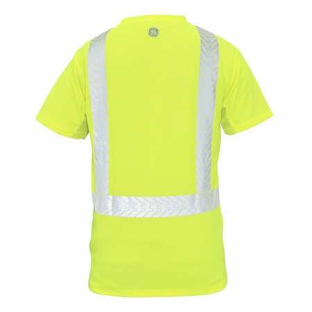 Ge HV Safety T-Shirt, Short Sleeve, Black Bottom XL GS116GXL